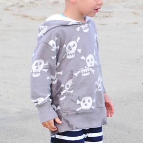 Mini Boden Other - mini Boden 7-8Y Gray Skull Sweatshirt Hoodie